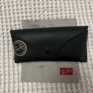 Ray-Ban Leather Black Sunglass Case